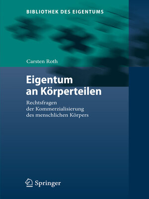 cover image of Eigentum an Körperteilen